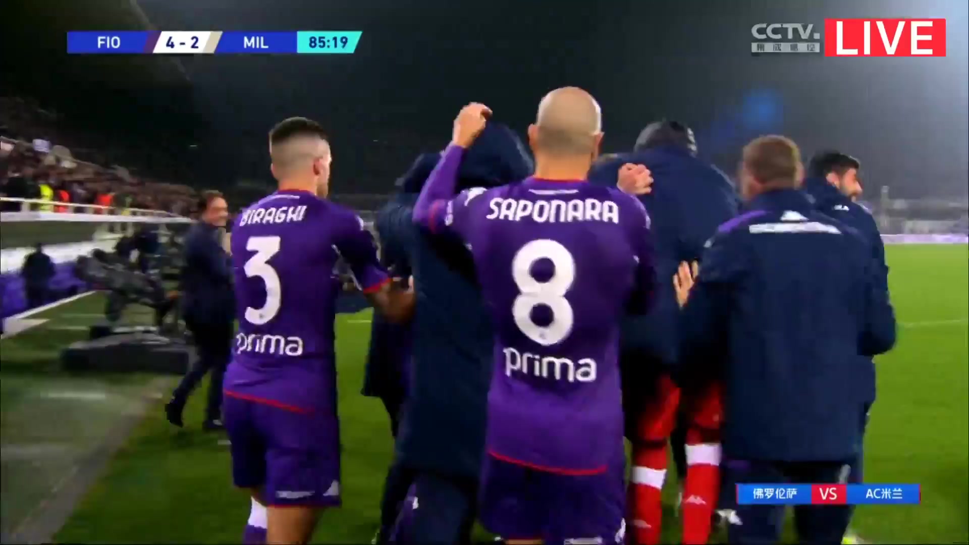 Serie A Fiorentina Vs AC Milan 86 phút Vào, ghi bàn 4:2