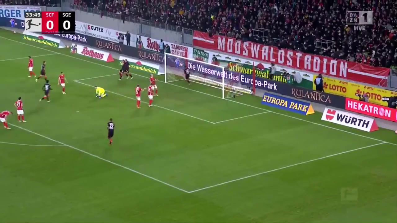 Bundesliga SC Freiburg Vs Eintracht Frankfurt 34 ทำประตู Jesper Lindstrom ประตู, ทำคะแนน 0:1