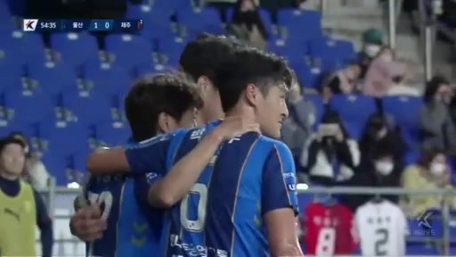 15 Ulsan Hyundai FC Vs Jeju United 55 skor gol Oh Se-Hun, skor 1:0