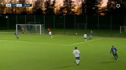 SWE D1 SN IF Karlstad Fotboll Vs IFK Lulea Olsson Goal in 11 min, Score 1:1
