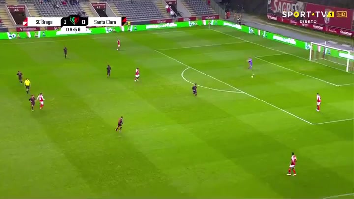 POR CN Sporting Braga Vs Santa Clara 7 phút Vitor OliveiraVào, ghi bàn 2:0