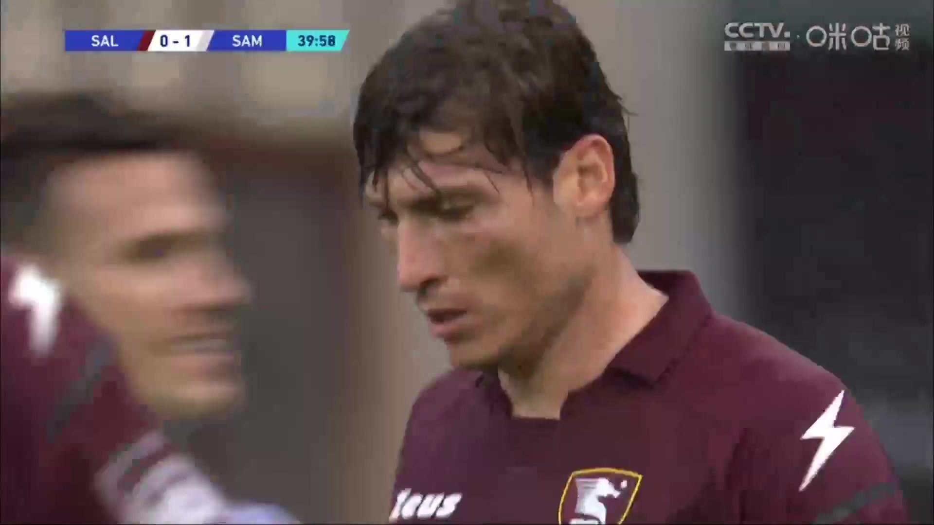 Serie A Salernitana Vs Sampdoria 40 phút Francesco DI TacchioVào, ghi bàn 0:1