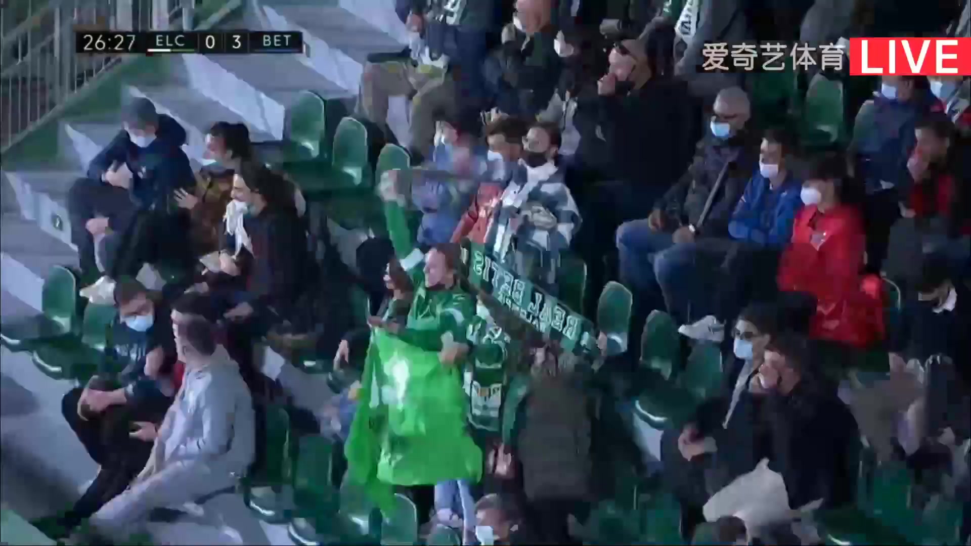 Laliga1 Elche Vs Real Betis 25 phút Nabil FekirVào, ghi bàn 0:3