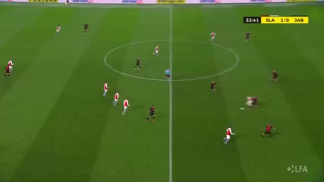 CZE D1 Slavia Praha Vs Baumit Jablonec Jan Kuchta Goal in 32 min, Score 2:0