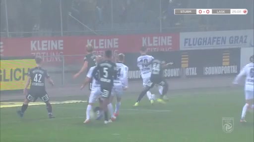 3 Sturm Graz Vs LASK Linz 25 skor gol Lukas Grgic, skor 0:1