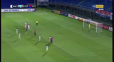 PAR D1 FC Nacional Asuncion Vs Cerro Porteno Claudio Ezequiel Aquino Goal in 19 min, Score 1:1