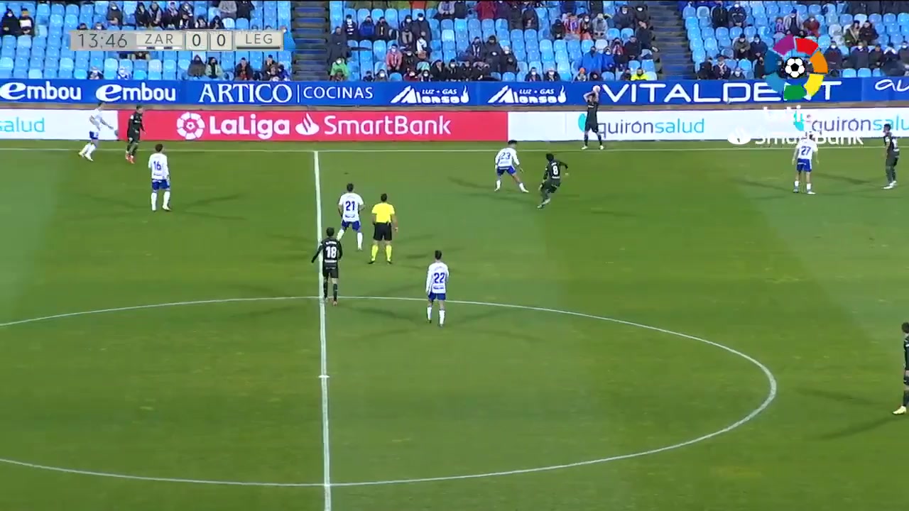 SPA D2 Real Zaragoza Vs Leganes 13 phút Lazar RandelovicVào, ghi bàn 0:1