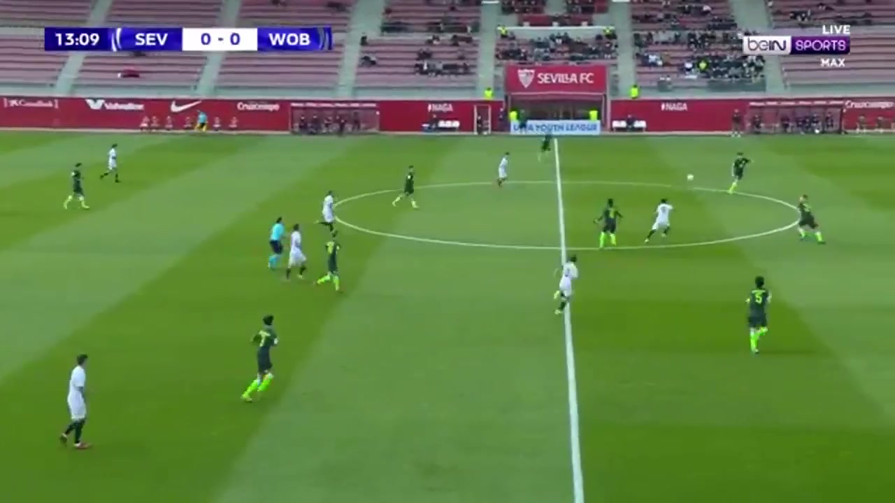 1327 Sevilla U19 Vs VfL Wolfsburg U19 14 skor gol , skor 1:0