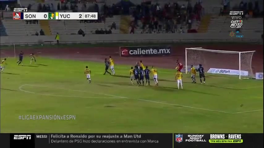 MEX D2 Cimarrones de Sonora Vs Venados FC Jose de Jesus Saavedra Ruiz Goal in 87 min, Score 1:2