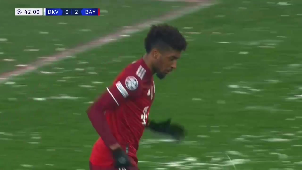 UEFA CL Dynamo Kyiv Vs Bayern Munchen Kingsley Coman Goal in 41 min, Score 0:2