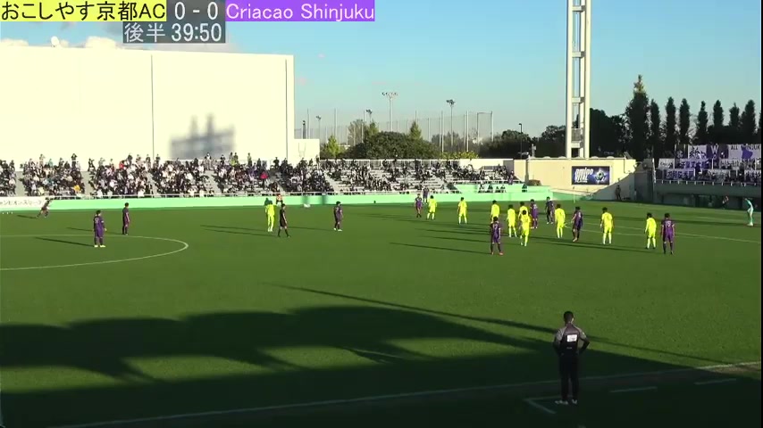 JP L(R) Ococias Kyoto AC Vs Criacao Shinjuku  Goal in 85 min, Score 0:1