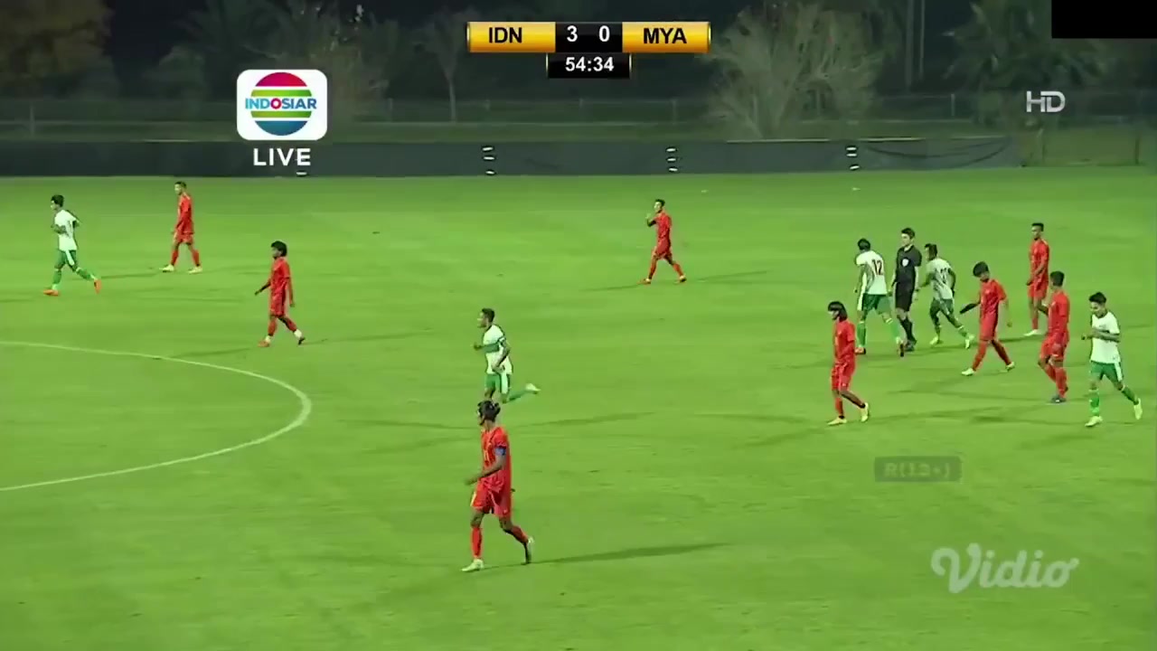 INT FRL Indonesia Vs Myanmar Ezra Walian Goal in 54 min, Score 4:0