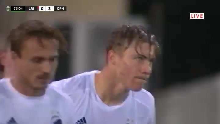 UEFA ECL Lincoln Red Imps FC Vs FC Copenhagen Rasmus Hojlund Goal in 73 min, Score 0:4