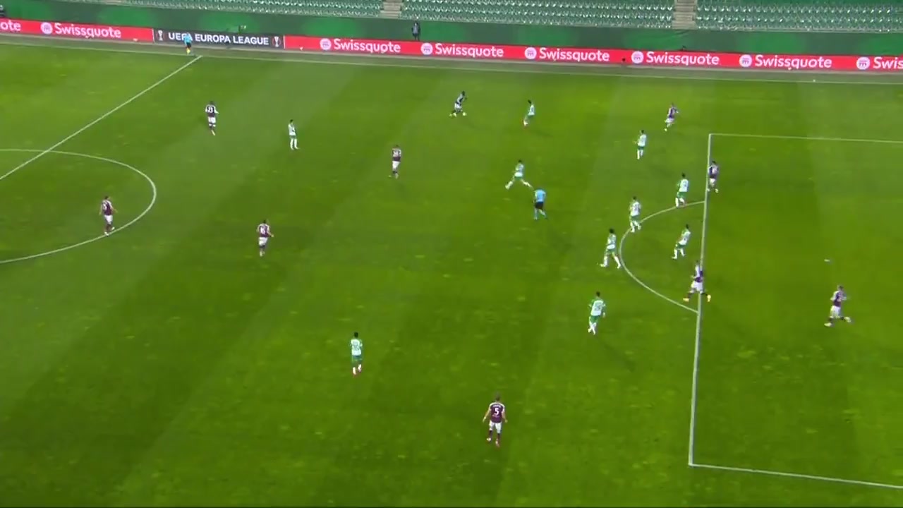 UEFA EL Rapid Wien Vs West Ham United Andriy Yarmolenko Goal in 38 min, Score 0:1