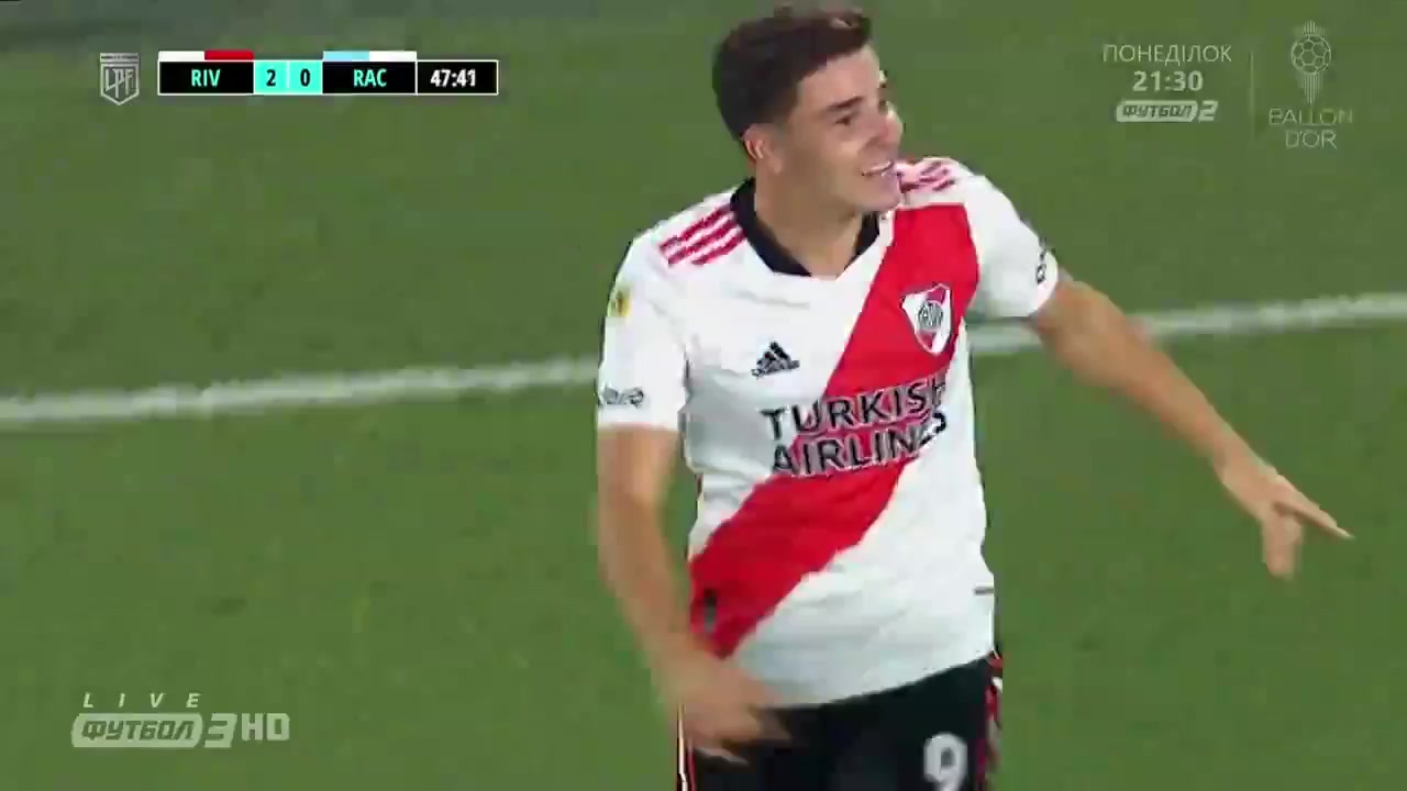 ARG D1 River Plate Vs Racing Club 48 phút Julian AlvarezVào, ghi bàn 2:0