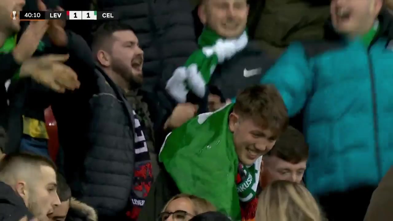 UEFA EL Bayer Leverkusen Vs Celtic FC 40 phút Josip JuranovicVào, ghi bàn 1:1