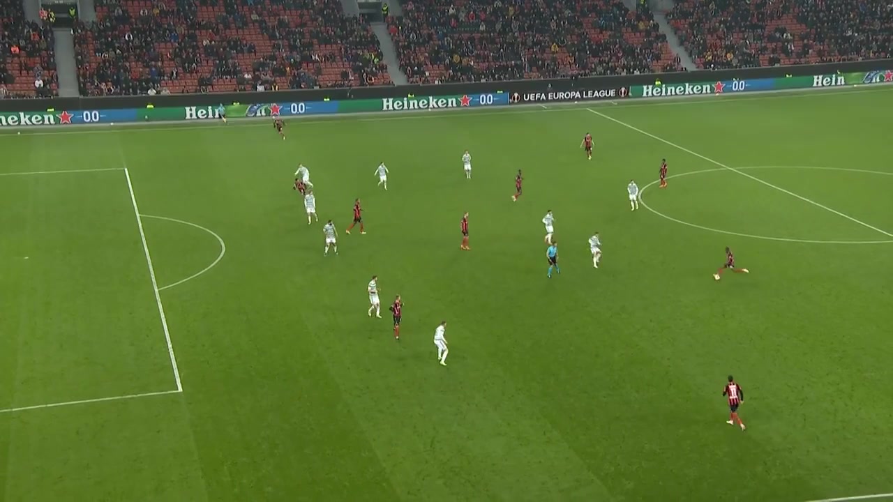 UEFA EL Bayer Leverkusen Vs Celtic FC 81 phút Robert AndrichVào, ghi bàn 2:2