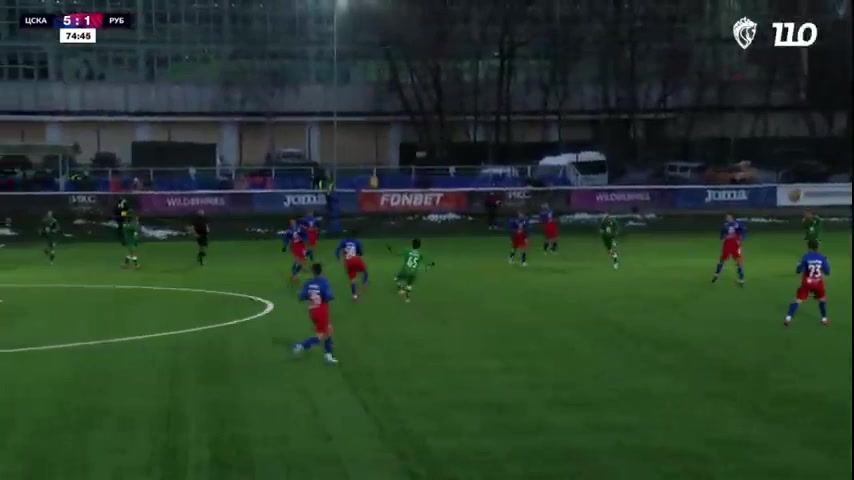 RUS YthC CSKA Moscow  (R) Vs Rubin Kazan (R) 75 phút Vào, ghi bàn 5:2