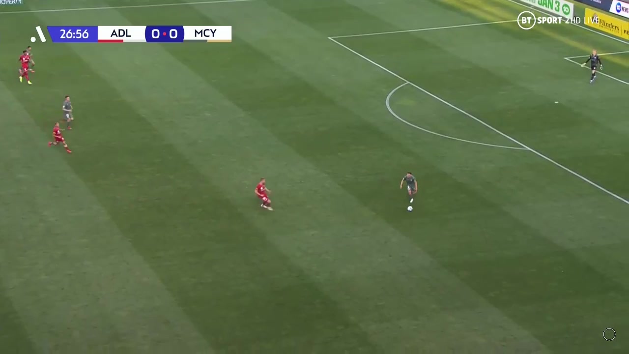 AUS D1 Adelaide United Vs Melbourne City 27 phút Jamie MacLarenVào, ghi bàn 0:1