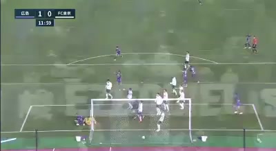 JPN D1 Hiroshima Sanfrecce Vs FC Tokyo Tsukasa Shiotani Goal in 11 min, Score 1:0