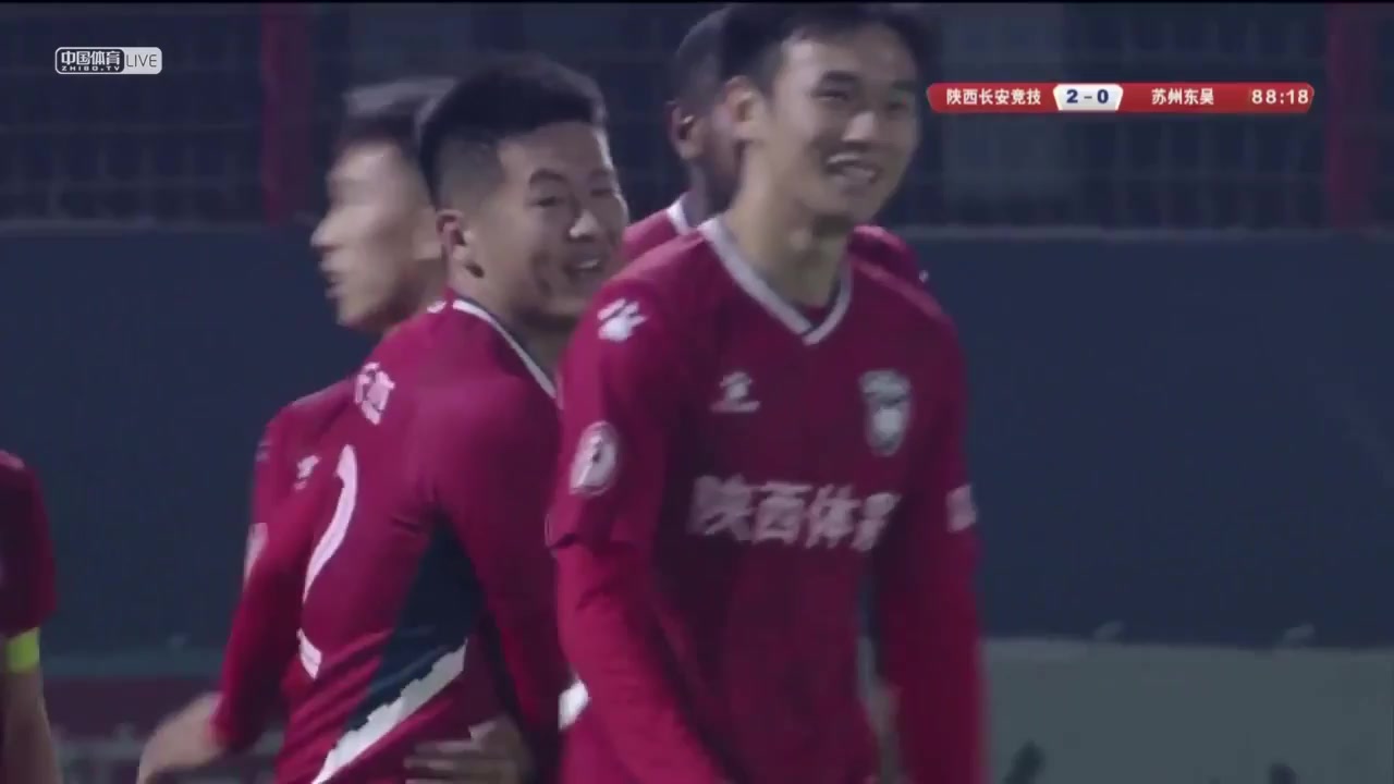 CHA D1 Shanxi Chang An Athletic FC Vs Suzhou Dongwu 88 ทำประตู Du Changjie ประตู, ทำคะแนน 3:0