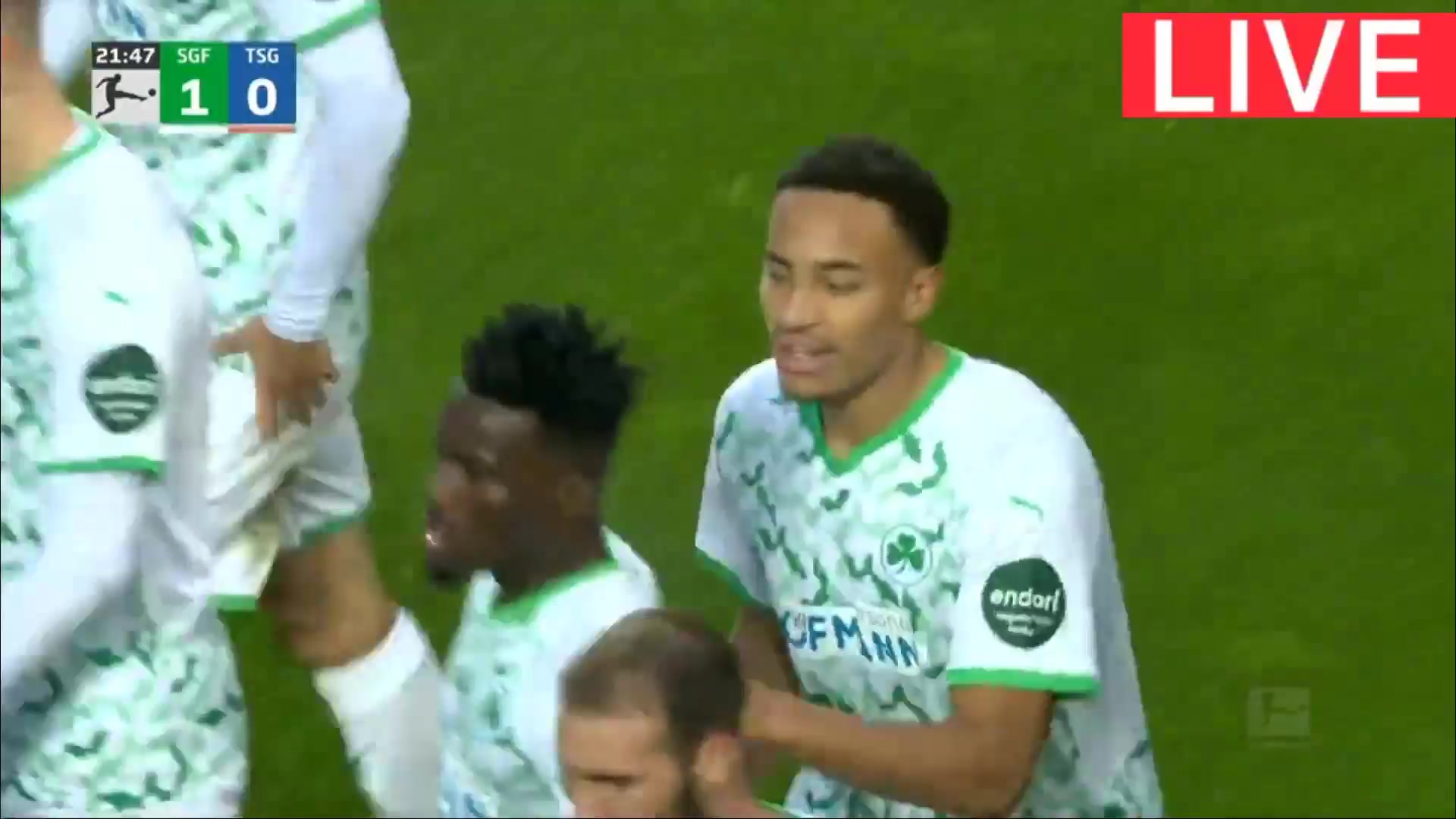 Bundesliga Greuther Furth Vs TSG Hoffenheim 20 phút Jamie LewelingVào, ghi bàn 1:0