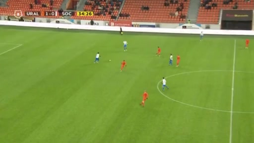 10 Ural Sverdlovsk Oblast Vs FK Sochi 33 skor gol Rafal Augustyniak, skor 1:0