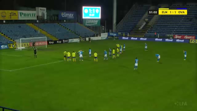 CZE D1 Tescoma Zlin Vs Banik Ostrava 51 phút Dyjan Carlos De AzevedoVào, ghi bàn 1:2