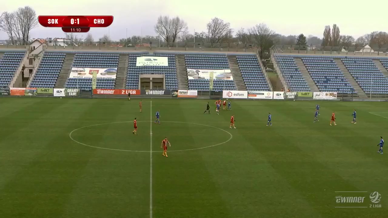 POL D2 Sokol Ostroda Vs Chojniczanka Chojnice Mikolajczak Goal in 12 min, Score 0:2