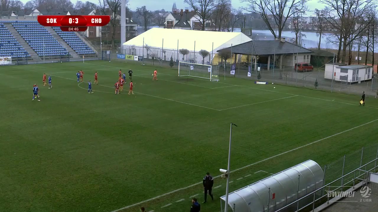 POL D2 Sokol Ostroda Vs Chojniczanka Chojnice  Goal in 86 min, Score 1:3
