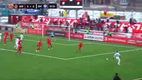 RUS D1 Akron Togliatti Vs Gazovik Orenburg Vladimir Sychevoy Goal in 7 min, Score 0:1