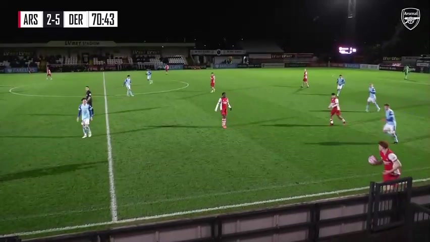 ENG PU23 Arsenal U23 Vs Derby County U23 71 phút Folarin BalogunVào, ghi bàn 3:5