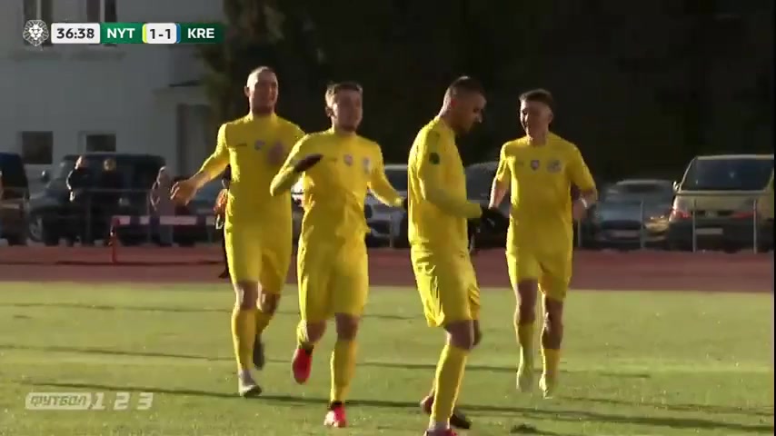 UKR D2 Nyva Ternopil Vs Kremin Kremenchuk Kyslenko Goal in 37 min, Score 2:1