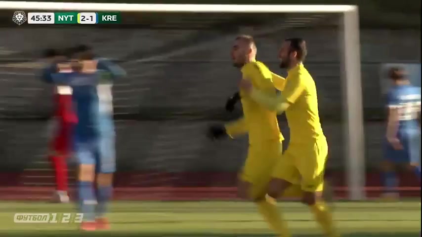 UKR D2 Nyva Ternopil Vs Kremin Kremenchuk Kyslenko Goal in 48 min, Score 3:1