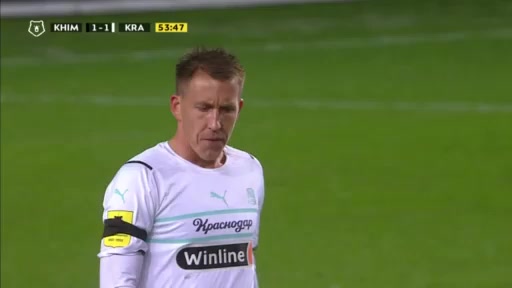 10 Khimki Vs FC Krasnodar 53 skor gol Elmir Nabiullin, skor 1:1