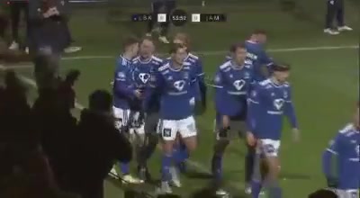 DEN D1 Lyngby Vs Jammerbugt Knudsen Goal in 53 min, Score 1:0