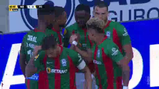 23 Maritimo Vs Pacos de Ferreira 49 skor gol Diederrick Joel Tagueu Tadjo, skor 1:0