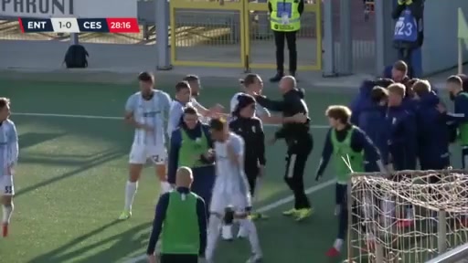 ITA C1 ACD Virtus Entella Vs Cesena Merkaj Goal in 28 min, Score 1:0