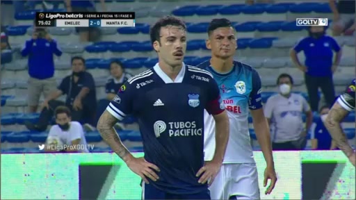 596 Club Sport Emelec Vs Manta FC 76 skor gol Sebastian Javier Rodriguez Iriarte, skor 3:0