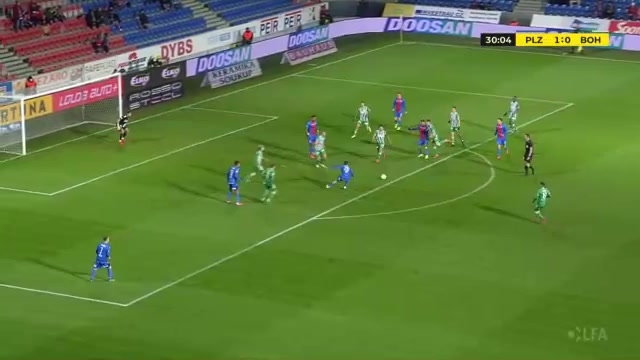 CZE D1 FC Viktoria Plzen Vs Bohemians 1905 30 phút Jan KopicVào, ghi bàn 2:0