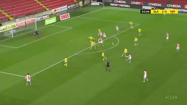 CZE D1 Slavia Praha Vs Teplice 83 phút Aiham OusouVào, ghi bàn 3:0