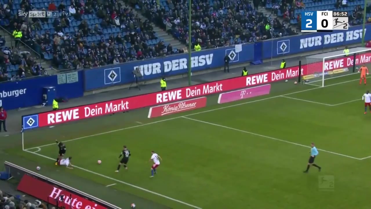 GER D2 Hamburger SV Vs Ingolstadt Manuel Wintzheimer Goal in 88 min, Score 3:0