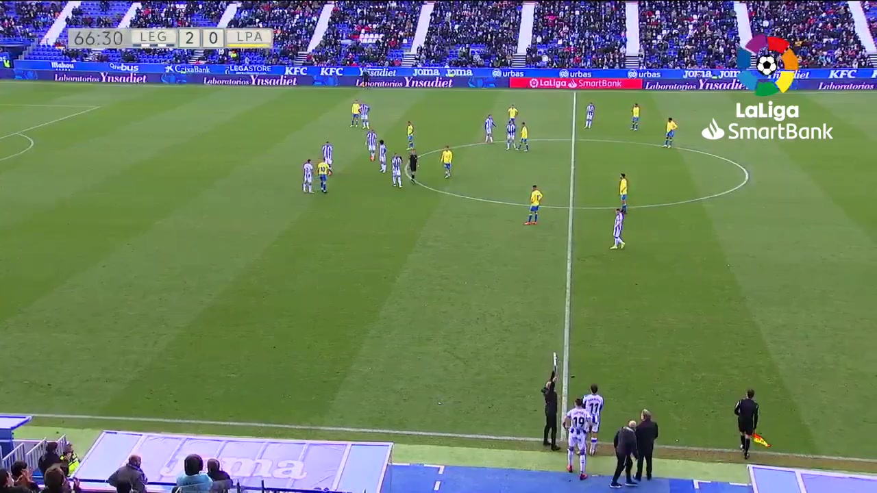 SPA D2 Leganes Vs Las Palmas Lazar Randelovic Goal in 67 min, Score 3:0