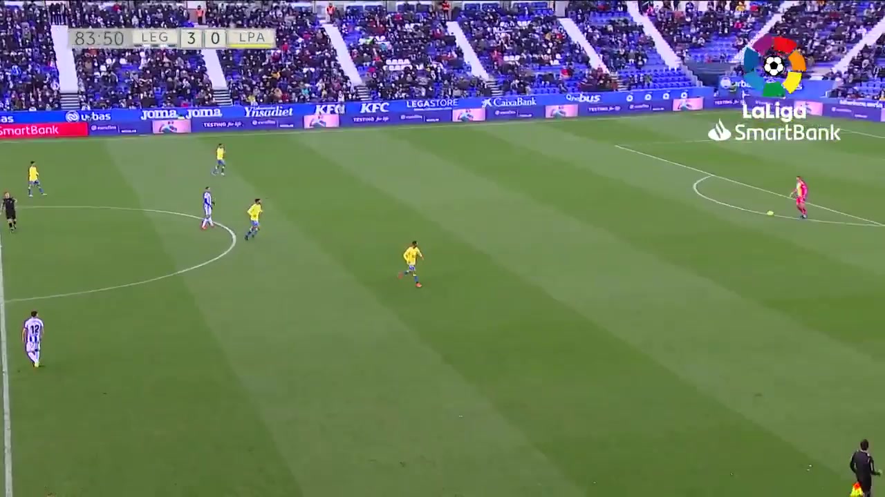 SPA D2 Leganes Vs Las Palmas Jonathan Viera Ramos Goal in 84 min, Score 3:1