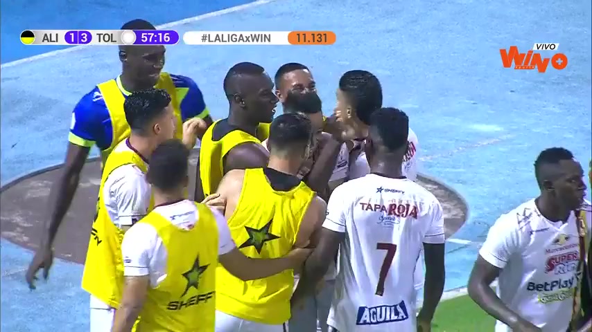 COL D1 Alianza Petrolera Vs Deportes Tolima 57 phút Sanchez PurataVào, ghi bàn 1:3