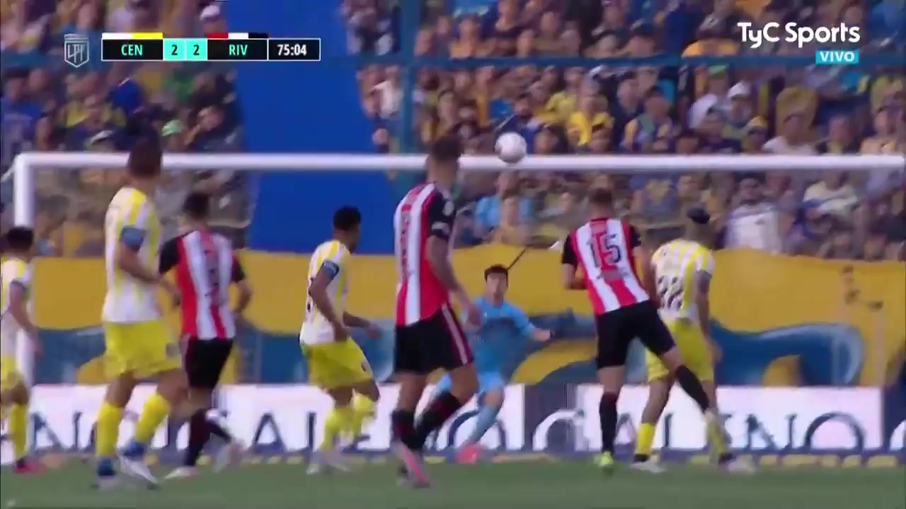 ARG D1 Rosario Central Vs River Plate Agustin Palavecino Goal in 75 min, Score 2:2