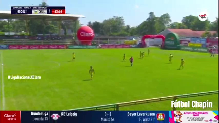 GUA D1 Nueva Concepcion Vs CSD Solola Solares Goal in 84 min, Score 0:2