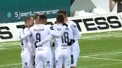 NOR D1 Kristiansund BK Vs Viking Kristoffer Lokberg Goal in 40 min, Score 1:1