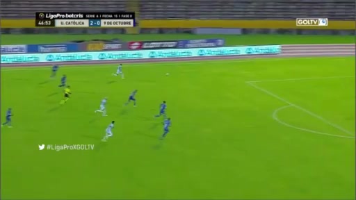 596 Universidad Catolica Vs 9 de Octubre 48 skor gol Jorge Daniel Valencia Angulo, skor 3:0