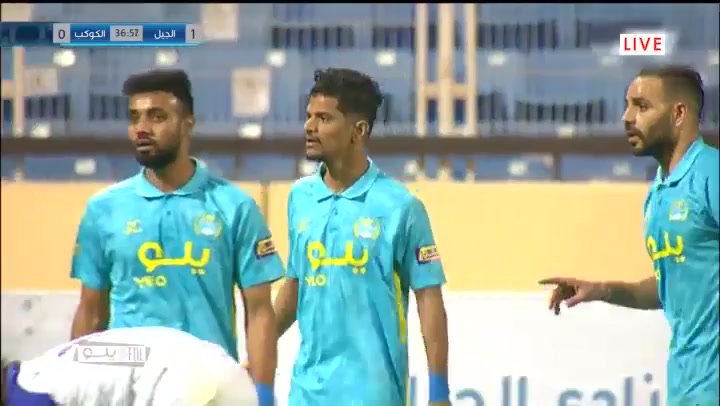 KSA D1 AL-jeel Vs Al-Kawkab  Goal in 37 min, Score 1:0